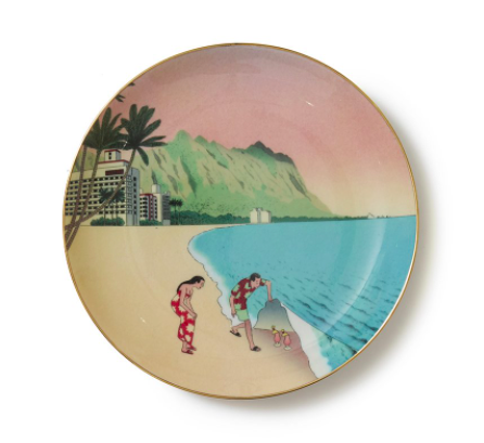 Tropical drinks Plate (ORANGE) サムネイル画像