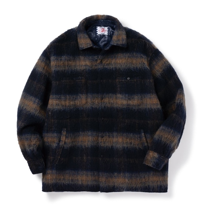 SON OF THE CHEESE サノバチーズ Quilt CPO Shirts (NAVY) SC2220-SH01 サムネイル画像