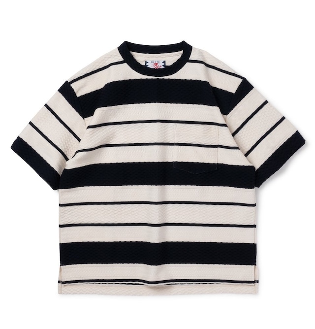SON OF THE CHEESE サノバチーズ Border Wide Tee(NAVY) SC2310-CT07 サムネイル画像